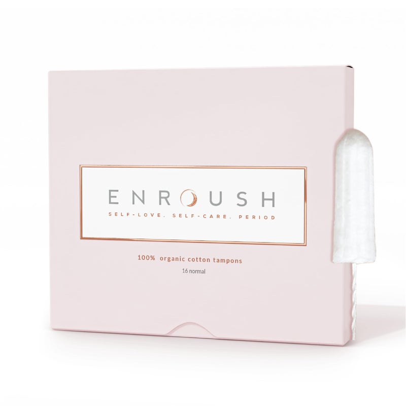 100% Organic Cotton Tampons | Biodegradable & Toxin Free | Hypoallergenic - Irritation & Allergy Free | Ultra Absorbent - Leak Proof Protection | Healthy & Comfortable Choice - 16 pcs (Normal)